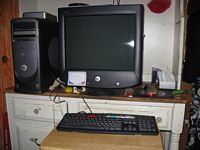 Dell Dimension 8200: October 2008. This one has the Trinitron 19-inch monitor, which kept my room warm in the winter. Unfortunately, it's gone.